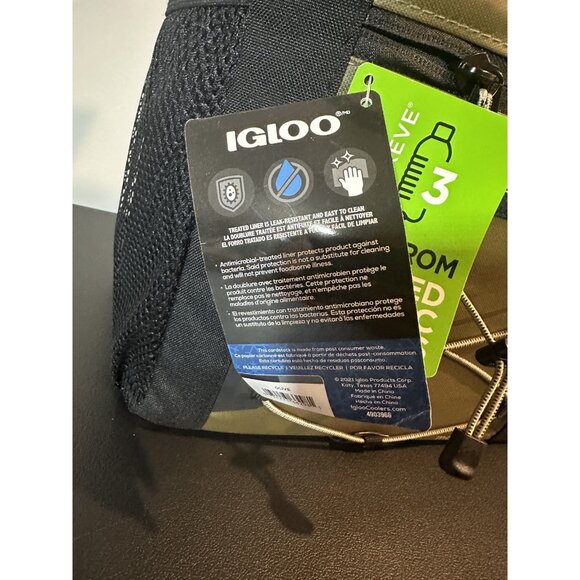 NWT Igloo Maxcold+ Voyager Hard Liner Cooler 12 cans-  Olive - Picture 3 of 13